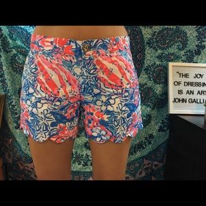 Lilly Pulitzer scalloped shorts